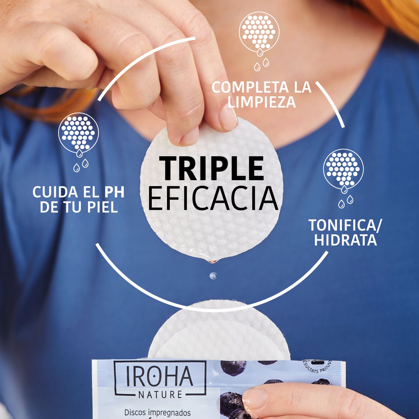 Hydrating and Soothing Toner Pads with Blueberries