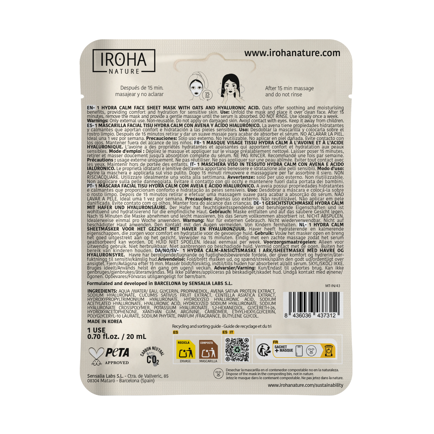 Hydra Soothing Mask with Oats
