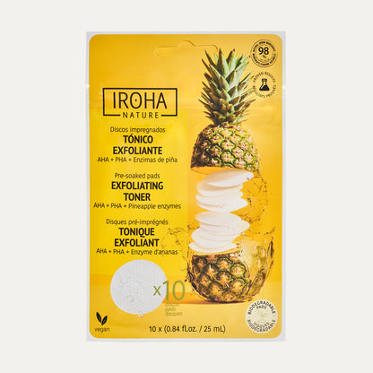 Exfoliating and Brightening Toner Pads with Glycolic Acid