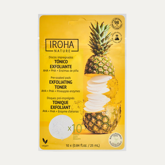 Exfoliating and Brightening Toner Pads with Glycolic Acid