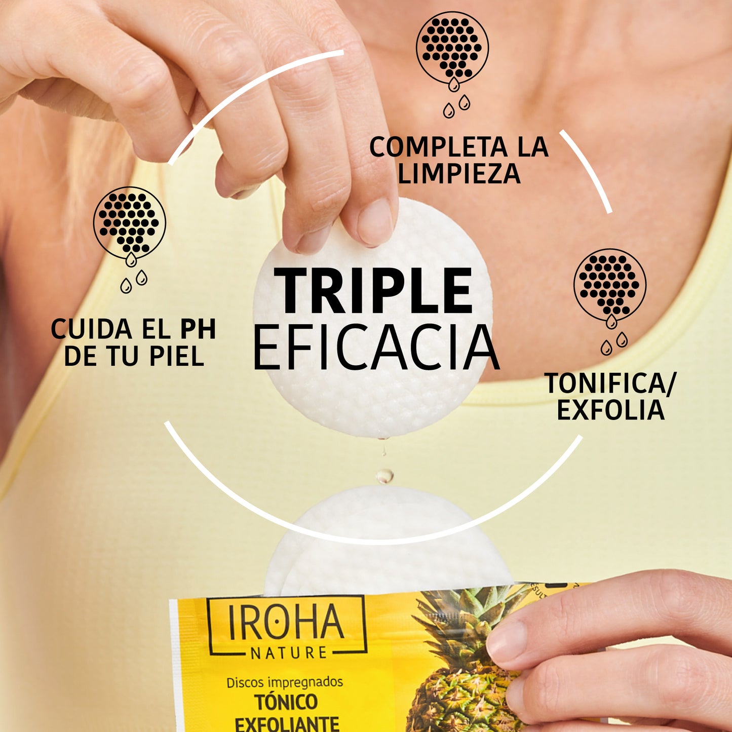 Exfoliating and Brightening Toner Pads with Glycolic Acid