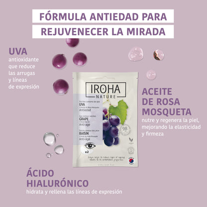 Parches Ojos Uva Antiedad