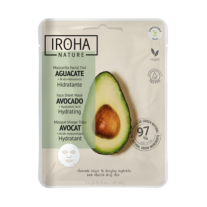 Hydrating Face Sheet  Mask with Avocado