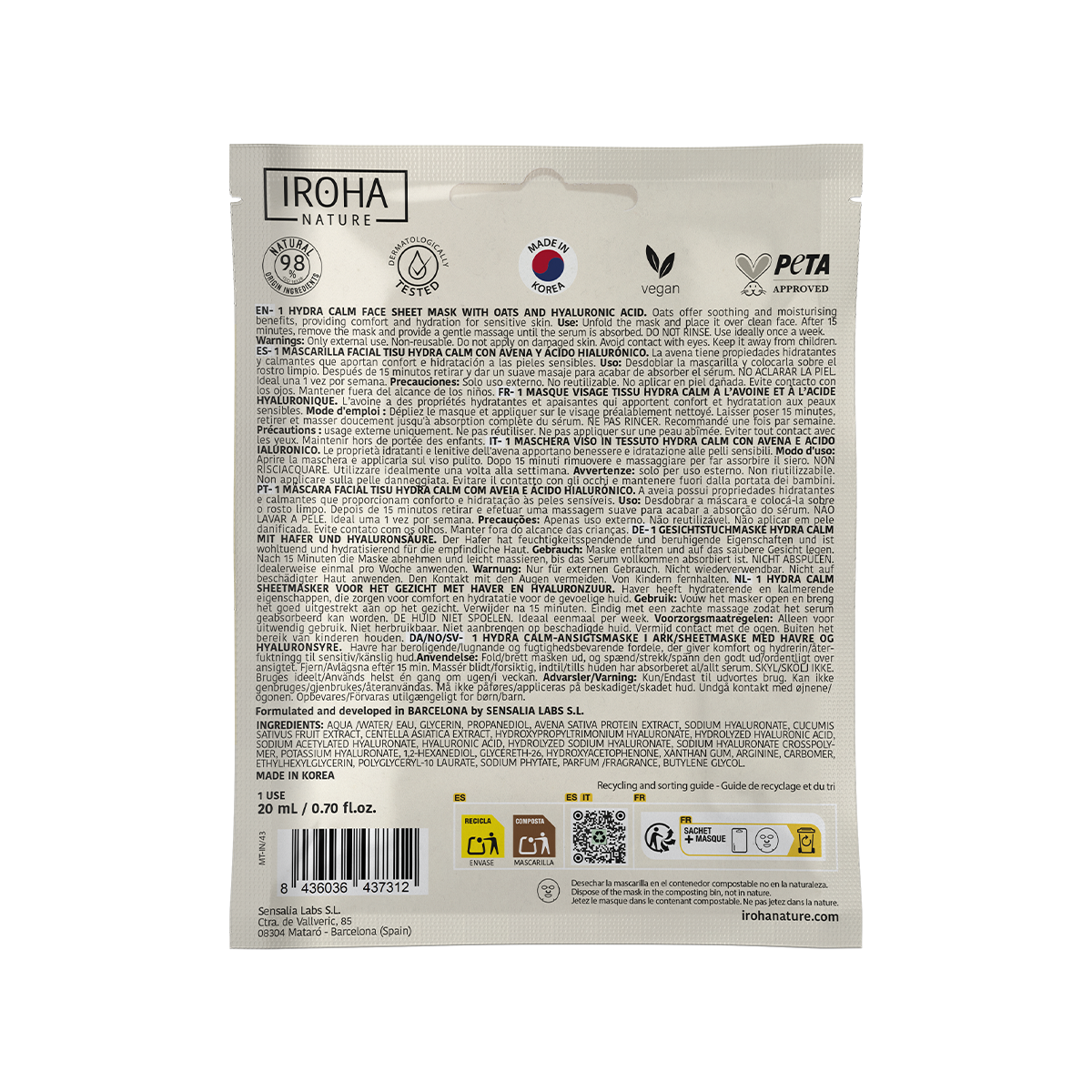 Hydra Soothing Mask with Oats