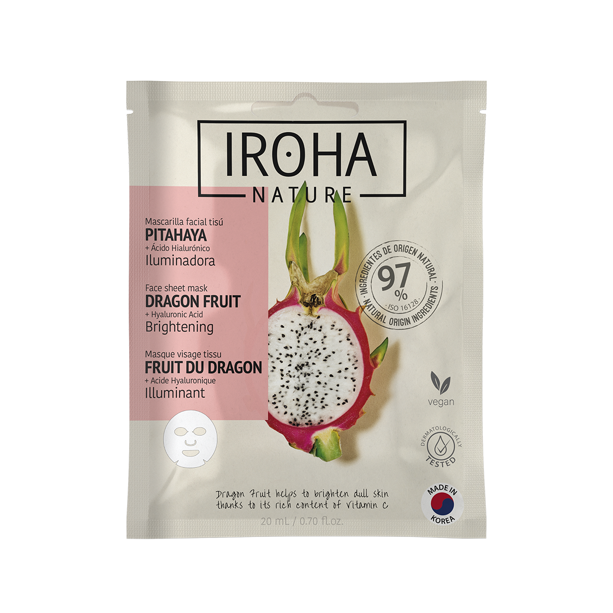 Brightening Dragon Fruit Face Sheet Mask 