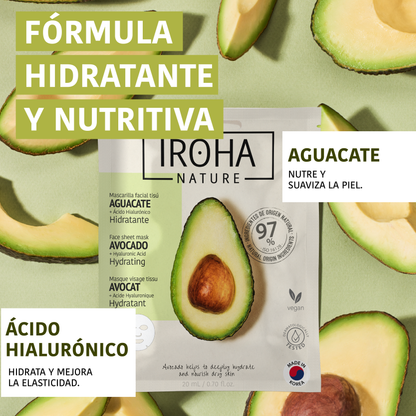 Hydrating Face Sheet  Mask with Avocado