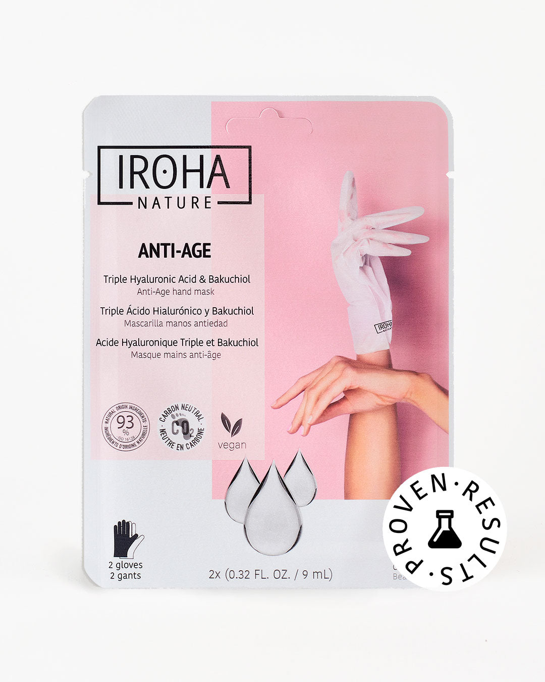 Pack 15 Gloves Triple AH Anti-Aging Mask with Bakuchiol and Niacinamide