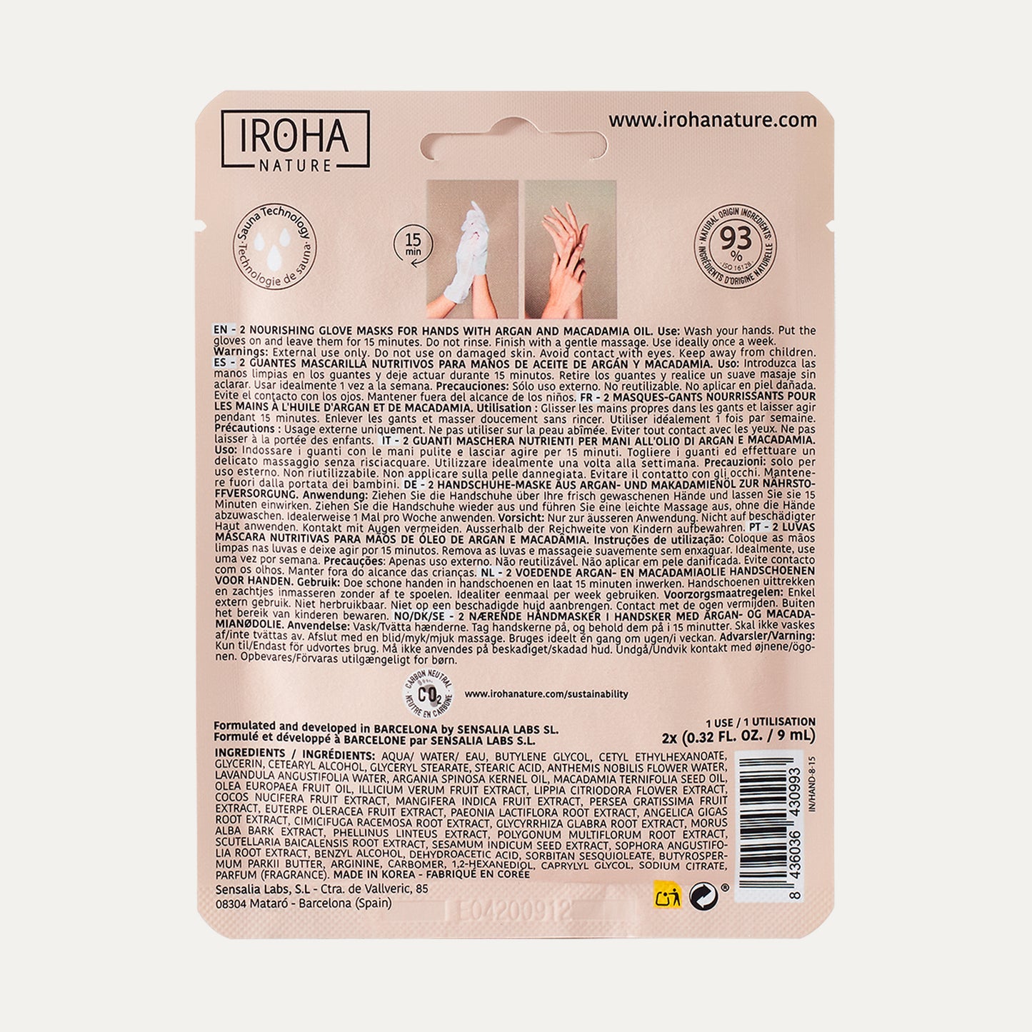 Nourishing Hand Mask with Argan Oil 