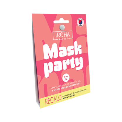 MASK PARTY Pack – 3 Tissue Mask Kit