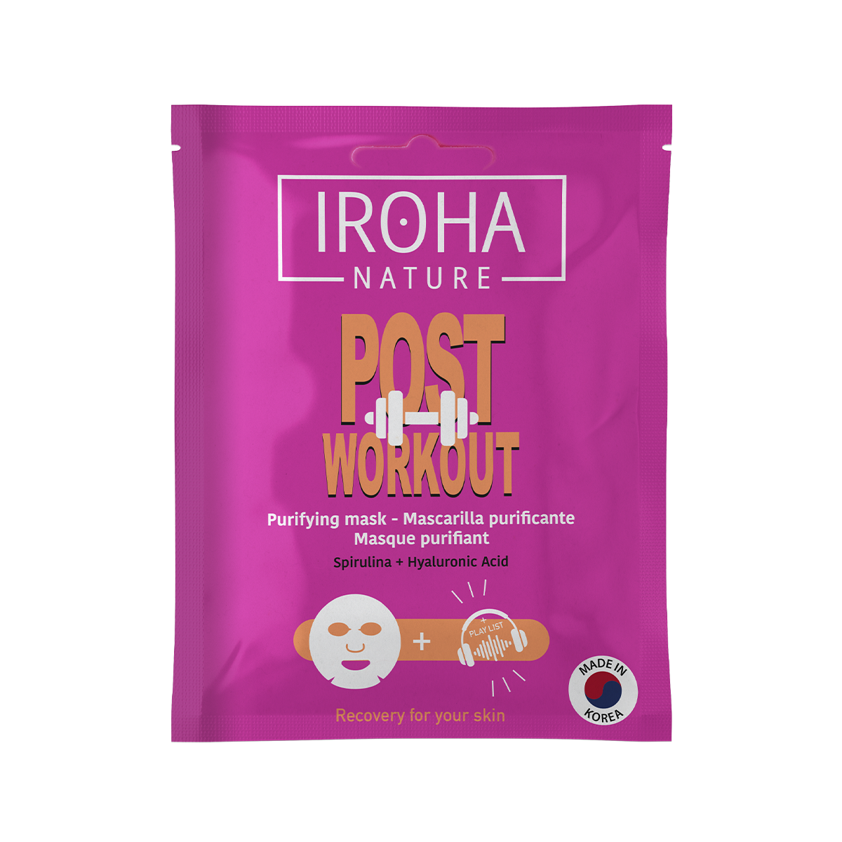 Purifying POST-WORKOUT Mask with Spirulina