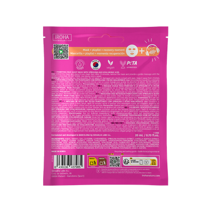 Purifying POST-WORKOUT Mask with Spirulina