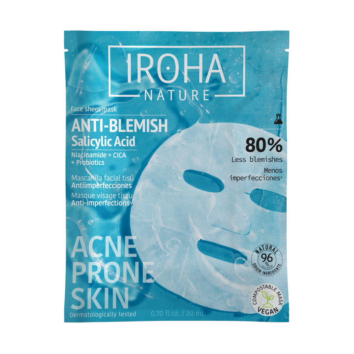 Anti-Blemish Face Sheet Mask with Salicylic Acid