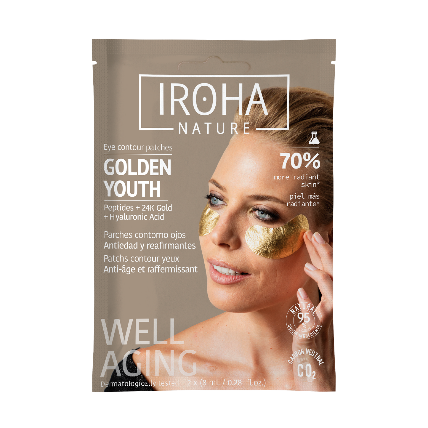 Anti-Aging Eye Patches with Gold & Peptides