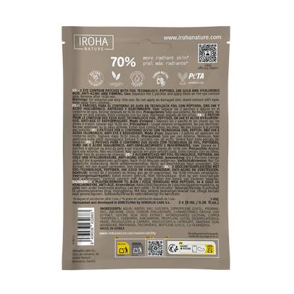 Anti-Aging Eye Patches with Gold & Peptides