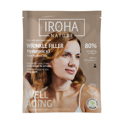 Wrinkle Filler Face Sheet Mask with Triple Hyaluronic Acid