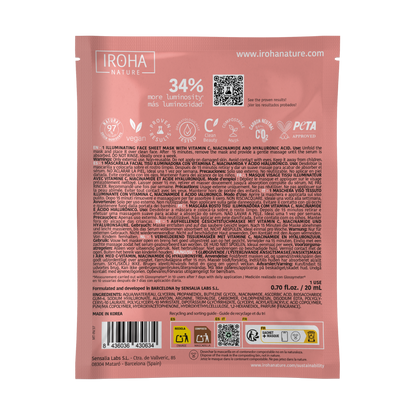Illuminating Face Sheet Mask with Vitamin C