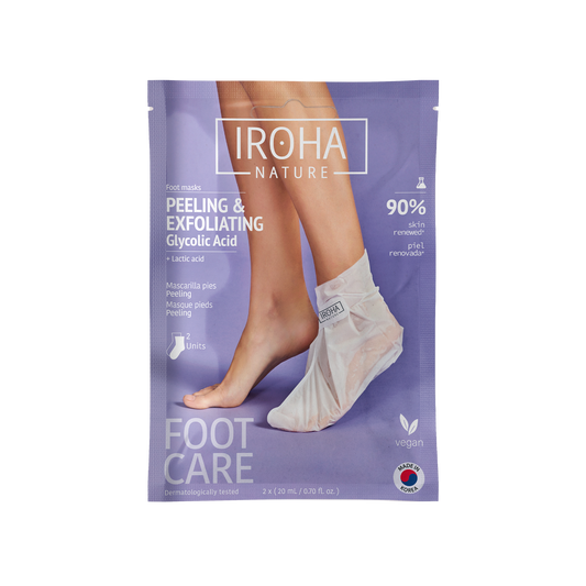 Peeling and Exfoliating Foot Mask with Glycolic Acid