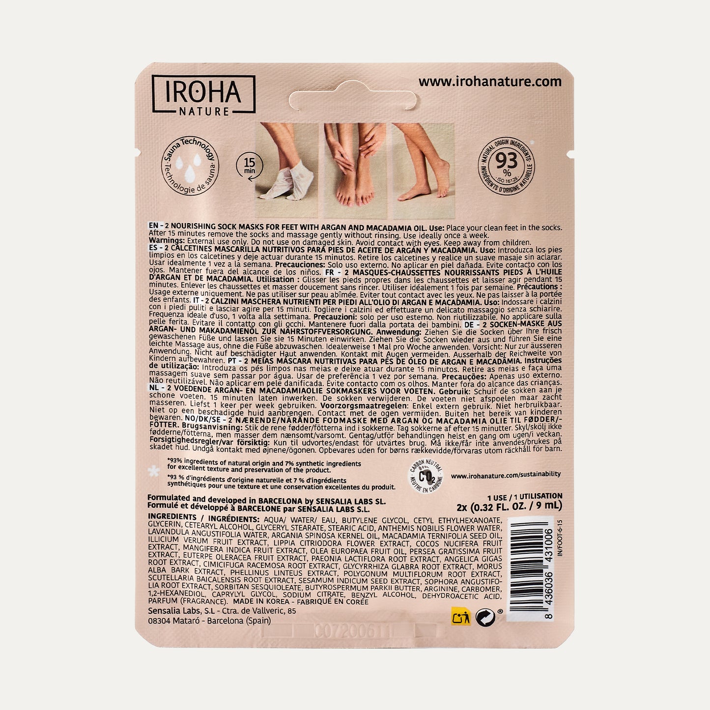 Calcetines Mascarilla Nutritivos Argán
