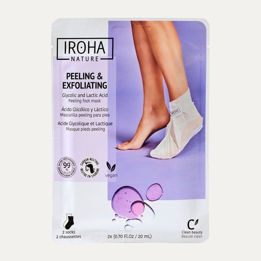 Peeling and Exfoliating Foot Mask with Glycolic Acid