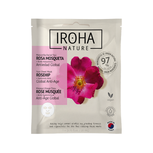 Global Anti-Age Face Sheet Mask with Rosehip