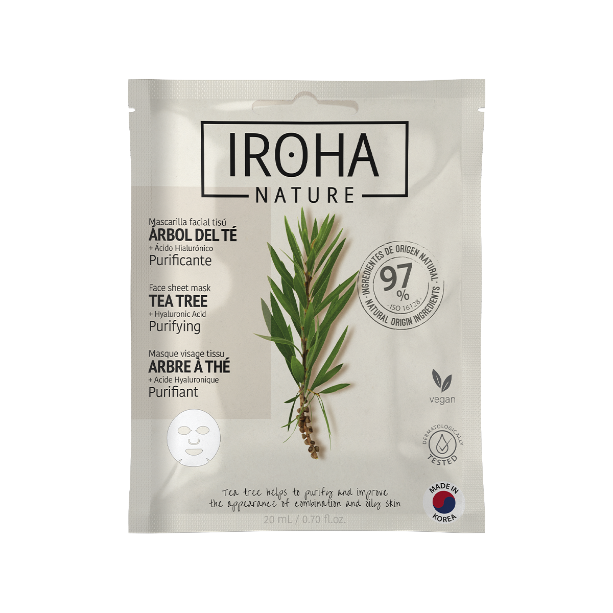 Purifying Face Sheet Mask with Tea Tree