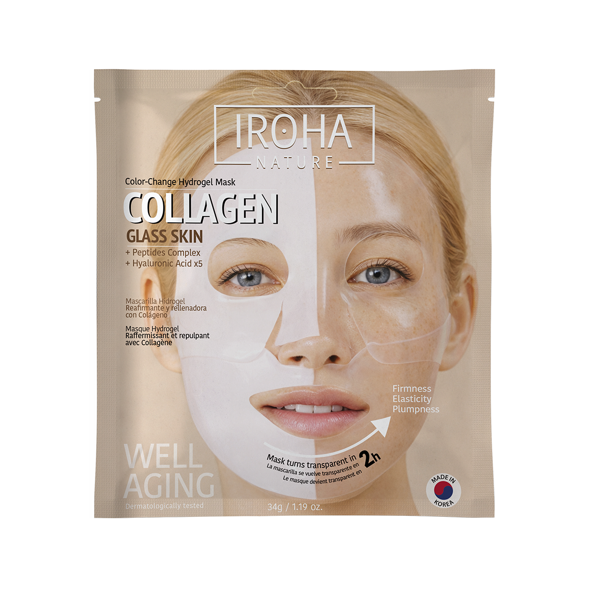 Mascarilla Reafirmante Hidrogel Glass Skin con Colágeno